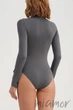 Боди-водолазка Giulia Body Lupetto MANICA LUNGA POPPY SEED M/L Темно-серый - изображение 2