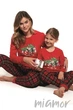 Пижама для девочки с новогодним принтом Family Look 594/159 Family Time 110/116 Красно-черная - изображение 3