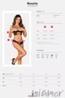 Комплект еротичний з відкритим доступом Obsessive Roxelia set otwarty M/L Чорний - зображення 5