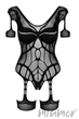 Боди-сетка с вырезом Obsessive G334 S/M/L Черное - изображение 4