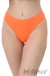 Трусики бразилиана бесшовные Giulia Brasilian briefs Orange Neon S/M Оранжевые - изображение 1
