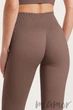Леггинсы бесшовные в рубчик с пуш-ап эффектом GIULIA Leggings RIB Push Up Deep Taupe L/XL Тауп - изображение 3