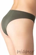 Трусики бразилиана бесшовные Giulia Brasilian briefs Khaki L/XL Хаки - изображение 3