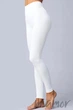Леггинсы бесшовные в рубчик с пуш-ап эффектом GIULIA Leggings RIB Push Up Bianco S/M Белые - изображение 2