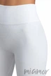 Леггинсы бесшовные в рубчик с пуш-ап эффектом GIULIA Leggings RIB Push Up Bianco S/M Белые - изображение 4