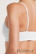 Топ бесшовный в рубчик GIULIA CAMI TOP RIB Bianco S/M Белый - изображение 4