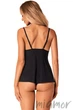 Комплект сатиновый - топ с трусиками Obsessive Bella Rou Top M/L Черный - изображение 2