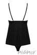 Комплект сатиновый - топ с трусиками Obsessive Bella Rou Top M/L Черный - изображение 4