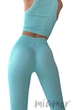 Леггинсы в рубчик с Push Up эффектом InSecret Leggings RIBBED Push-Up Tiffany Waterspout L/XL Голубые - изображение 3