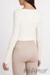 Кроп-топ с длинными рукавами INSECRET CROP TOP ARCTIC WOLF L/XL Молочный - изображение 3