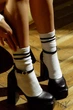 Носки женские высокие с полосками в рубчик MasterStep 0251 (2 пары) 38-40 Белые - изображение 5