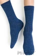 Шкарпетки дитячі в рубчик із мериносової вовни STEVEN 130 Merino Wool Kids 26-28 Джинс - зображення 1