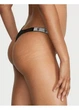 Трусики стрінги з камінцями Victoria’s Secret Very Sexy Shine Strap Rose Lace Thong Panty розмір S, М чорні - изображение 3