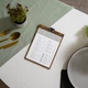 Планшет для меню Inko Horeca A5 из утолщённой и лакированной фанеры ПП12А5 Орех - изображение 2