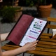 Меню для напитков А6 книга Inko Horeca кожаная с кольцевым механизмом ШМ01А6 Бордо - изображение 10