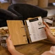 Папка для меню А5 Inko Horeca с кольцевым механизмом M04A5 Дуб Светло Коричевый - изображение 9