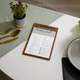 Планшет для меню Inko Horeca с зажимом П08А5 Фанерный - изображение 5
