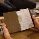 Фанерная папка меню А5 Inko Horeca с бронзовыми петлями M05A5 Темно Коричневый - изображение 9