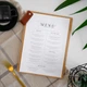 Планшет меню Inko Horeca с кожаным хлястиком П09A4 Дубовый - изображение 3