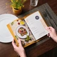 Кожаная папка А5 Inko Horeca для меню с фиксацией на резинку из кожи Crazy Horse ШМ06А5 Песочный - изображение 4