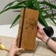 Папка для винной карты А6 Inko Horeca Фанерная с креплением на кожаную ленту M01A6 Дуб Светло Коричневый - изображение 2