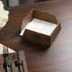 Салфетница Inko Horeca с открытыми углами для обеденных салфеток 160 х 160 мм Темно Коричневый - изображение 4