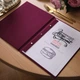 Текстильная папка для меню А4 Inko Horeca с креплением на планку и винты ТМ02А4 Бордовый - изображение 6