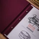 Текстильная папка для меню А4 Inko Horeca с креплением на планку и винты ТМ02А4 Бордовый - изображение 7