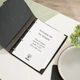 Папка для меню А4 Inko Horeca Кожаная на кольцах с кожаными кутами двухслойная ШМ11А4 Темно Коричневый - изображение 5