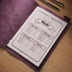Кожаная папка А5 Inko Horeca с фиксацией на резинке и кобурным винтом ШМ07А5 Темно Фиолетовый - изображение 9