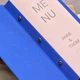 Папка для меню А6 Inko Horeca текстильная с V-образным креплением TM03A6 Синий - изображение 8