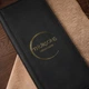 Трифолд для меню А4 Inko Horeca Кожаный с тремя полями и угловыми креплениями ШМ15А4 Черный - изображение 2