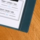 Папка для меню А4 Inko Horeca кожаная с кольцевым механизмом ШМ01А4 Темно Синий - изображение 5