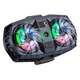 Кулер для охлаждения телефона HOCO GM36 Mustango mobile phone dual cooler с двойным вентилятором и RGB-подсветкой Черный - изображение 1