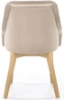 Krzesło do kuchni i salonu Halmar Toledo 2 Beżowe/Dąb miodowy (5905248122567) - obraz 8