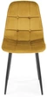 Krzesło do kuchni i salonu Halmar K417 Musztardowe (5905248125735) - obraz 4