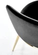 Krzesło do kuchni i salonu Halmar K460 ze złotym stelażem Czarne (5905248125780) - obraz 9