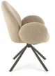 Krzesło do kuchni i salonu Halmar K498 obrotowe Cappucino (5905248126015) - obraz 11