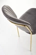 Krzesło do kuchni i salonu Halmar K499 ze złotym stelażem Popielate (5905248126046) - obraz 2