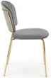 Krzesło do kuchni i salonu Halmar K499 ze złotym stelażem Popielate (5905248126046) - obraz 10
