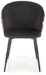 Krzesło do kuchni i salonu Halmar K506 Czarne ze wzorem (5905248126152) - obraz 11