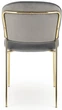 Krzesło do kuchni i salonu Halmar K499 ze złotym stelażem Popielate (5905248126046) - obraz 12