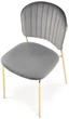 Krzesło do kuchni i salonu Halmar K499 ze złotym stelażem Popielate (5905248126046) - obraz 13