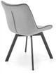 Стілець для кухні та вітальні Halmar K520 обертальний Темно-Попелястий (5905248126411) - зображення 8