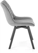 Стілець для кухні та вітальні Halmar K520 обертальний Темно-Попелястий (5905248126411) - зображення 9