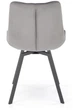 Krzesło do kuchni i salonu Halmar K519 obrotowe Popielate (5905248126404) - obraz 14