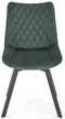 Стілець для кухні та вітальні Halmar K520 обертальний Темно-зелений (5905248126428) - зображення 7
