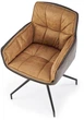 Krzesło do kuchni i salonu Halmar K523 obrotowe Brązowe (5905248126497) - obraz 13