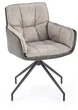 Krzesło do kuchni i salonu Halmar K523 obrotowe Popielate (5905248126503) - obraz 17