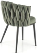 Стілець для кухні та вітальні Halmar K516 Оливковий (5905248131927) - зображення 3